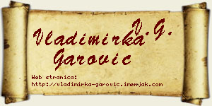 Vladimirka Garović vizit kartica